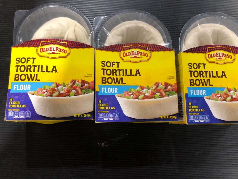 Photo 2 of   Old El Paso Stan 'N Stuff Soft Flour Tortillas - Pack of 3 (8 count in Each Box) - Product of Mexico