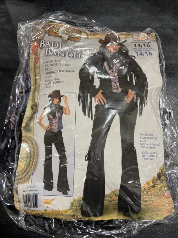 Photo 1 of Adult Cowgirl Chaps Costume
SIZE M 