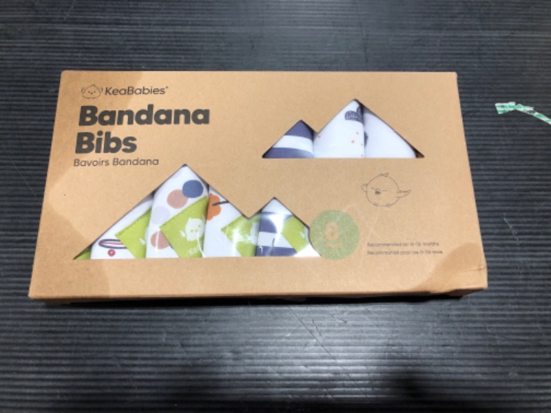 Photo 1 of 8-Pack Organic Baby Bandana Drool Bibs