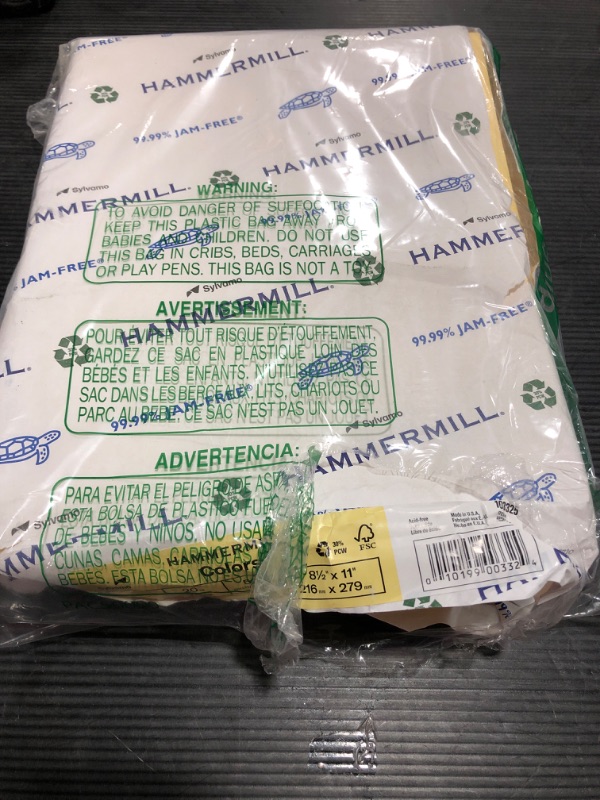 Photo 1 of Hammermill Colored Paper, 20 lb Buff Printer Paper, 8.5 x 11-1 Ream (500 Sheets)