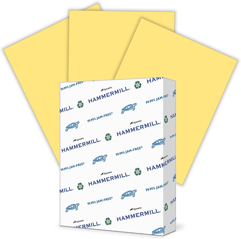 Photo 1 of Hammermill Colored Paper, 20 lb Buff Printer Paper, 8.5 x 11-1 Ream (500 Sheets)