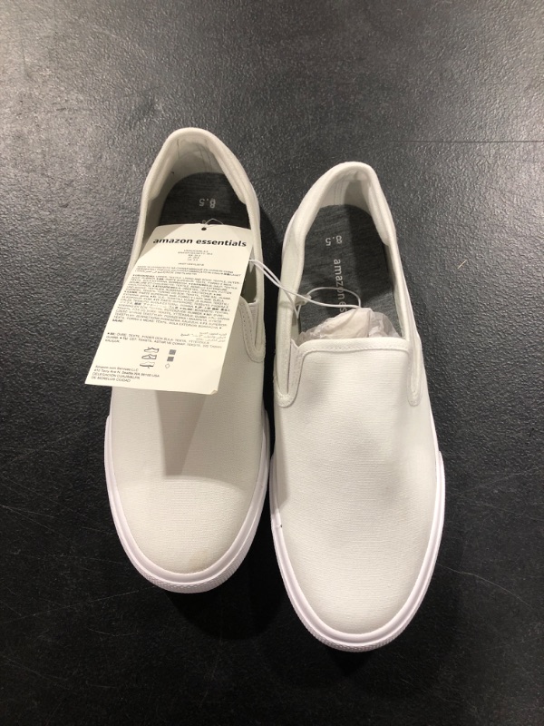 Photo 1 of Amazon Essentials White Canvas Shoes 8.5