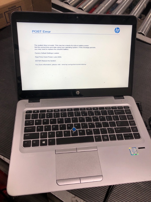 Photo 2 of HP EliteBook 840 G3 - 14” FHD, Intel Core i5-6300U 2.4Ghz, 8GB DDR4, 256GB SSD, Bluetooth 4.2, Windows 10 64 
Will not boot past main screen nonfunctional, parts only!!!