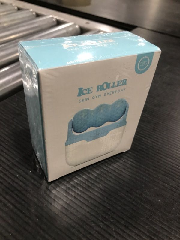Photo 2 of 2022 New Version Ice Roller S30, Two Rollers Heads for Facial and Whole Body Massage, Face Roller Skin Care Tool Cold Therapy Migraine Relief and Blood Circulation (Blue) (factory closed)
