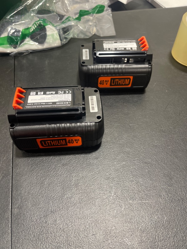 Photo 2 of ANTRobut Upgrade 3000mAh 40 Volt Max Lithium Battery Replacement for Black and Decker 40V Battery LBX2040 LBXR36 LBXR2036 LST540 LCS1240 LBX1540 LST136W