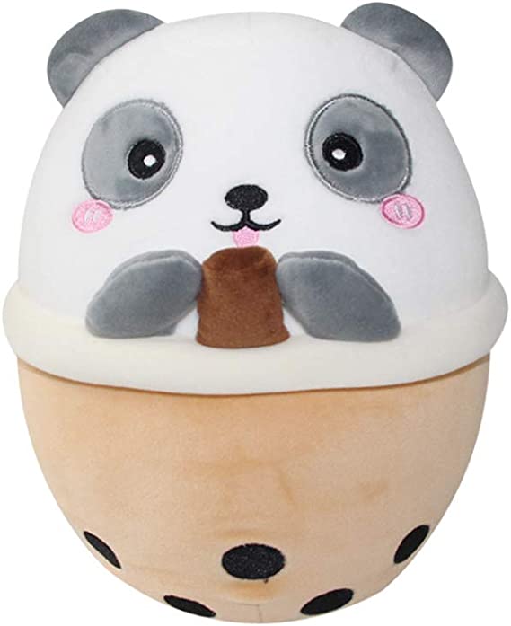 Photo 1 of AIXINI Panda Boba Plush 10 inch Bubble Tea Stuffed Animal Soft Kawaii Plushie Toy