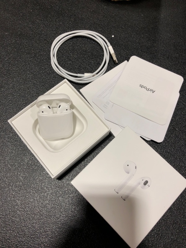 Photo 2 of Apple - AirPods with Charging Case (2nd generation) - White