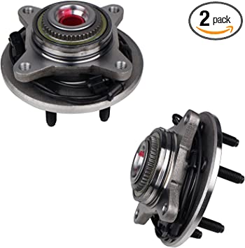Photo 1 of KUSATEC 515043 2PCS Front Wheel Bearing and Hub Assembly Compatible with Ford Expedition, Lincoln Navigator, 2003 2004 2005 2006, 6 Lug Bolts w/ABS