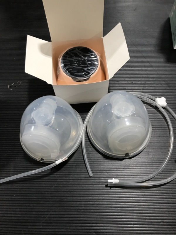 Photo 2 of IKARE Double Wearable Breast Pump Hands Free, Portable Electric Breastfeeding Pump with 3 Mode & 9 Levels, Rechargeable Milk Pump with LCD Display & Soft Light, 24mm Flange, Super Quiet.