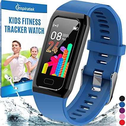 Photo 1 of Inspiratek Kids Fitness Tracker for Girls and Boys Age 5-16 (4 Color)- Waterproof Fitness Watch for Kids with Heart Rate Monitor, Sleep Monitor, Calorie Counter and More - Kids Activity Tracker