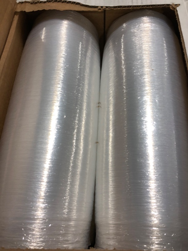 Photo 2 of PackageZoom Pre Stretched 15” x 1500 ft 4 Rolls Stretch Wrap Film Clear Cling Plastic for Moving and Packaging Stretch Wrap 15" wide x 1500 ft x 4 Rolls