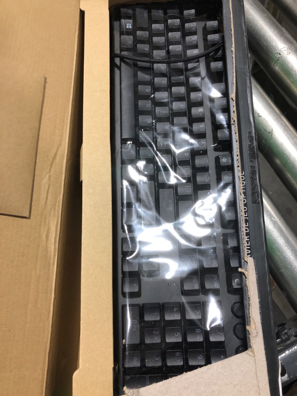 Photo 2 of Razer Huntsman V2 Optical Gaming Keyboard: Fastest Linear Optical Switches Gen-2 w/Sound Dampeners & 8000Hz Polling Rate - Doubleshot PBT Keycaps - Dedicated Media Keys & Dial - Ergonomic Wrist Rest Classic Black Keyboard Huntsman V2 Linear Optical Switch