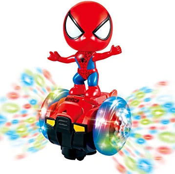 Photo 1 of Dancing Spider-Man Robot Toy, Interactive Spinning Robot with Colorful Flashing Lights and Music