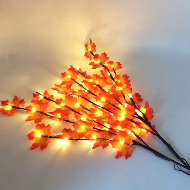 Photo 1 of  Maple Leaf Branch Lights 20 Led Decoration