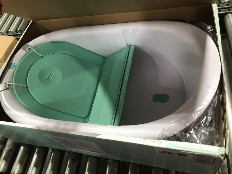 Photo 1 of 4-in-1 Grow-with-Me Bath Tub by Frida Baby Transforms Infant Bathtub to Toddler Bath Seat with Backrest for Assisted Sitting in Tub