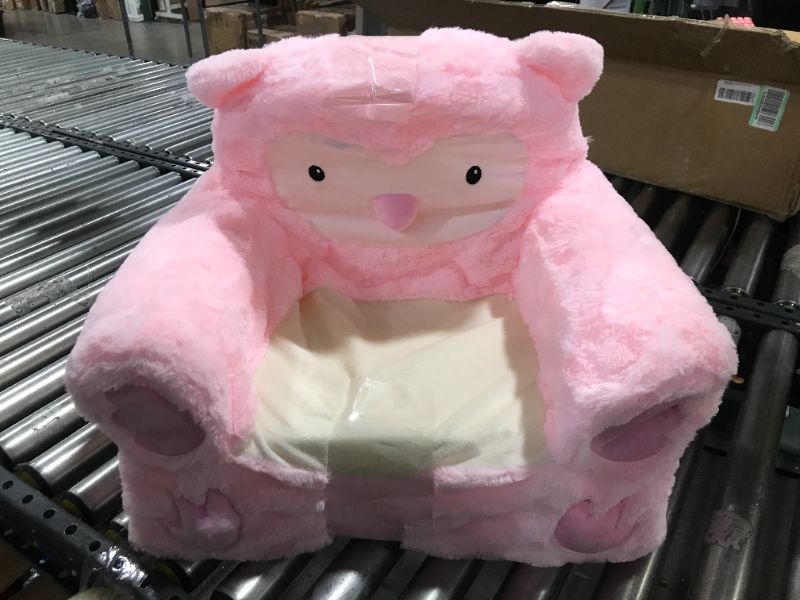 Photo 2 of Animal Adventure | Sweet Seats | Pink Owl Children's Plush Chair
