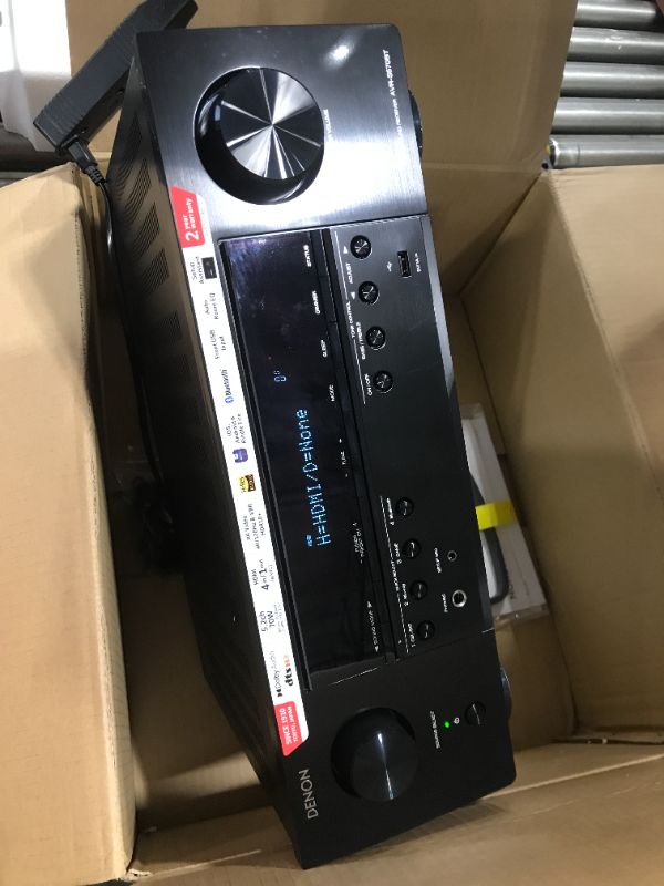 Photo 2 of Denon AVR-S570BT (2022 Model) 5.2 Channel AV Receiver - 8K Ultra HD Audio & Video, Enhanced Gaming Experience, Wireless Streaming via Built-in Bluetooth, (4) 8K HDMI Inputs, Supports eARC