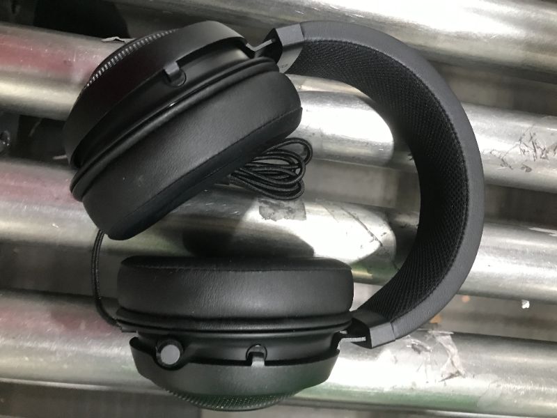 Photo 2 of Razer Kraken Ultimate RGB USB Gaming Headset: THX 7.1 Spatial Surround Sound - Chroma RGB Lighting - Retractable Active Noise Cancelling Mic - Aluminum & Steel Frame - for PC & Mac - Classic Black
