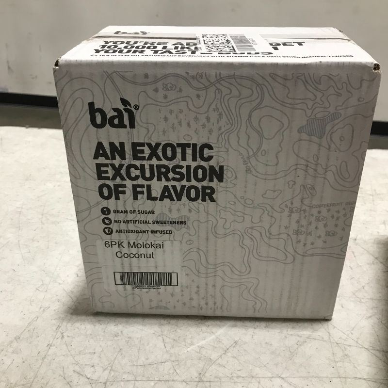 Photo 2 of Bai Coconut Flavored Water, Molokai Coconut, Antioxidant Infused Drinks, 18 Fl. Oz. (Pack of 6) Molokai Coconut 18 Fl Oz (Pack of 6)