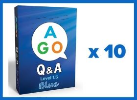 Photo 1 of AGO Q&A Blue (Level 1.5) – Set of 10 Packs | Card Game