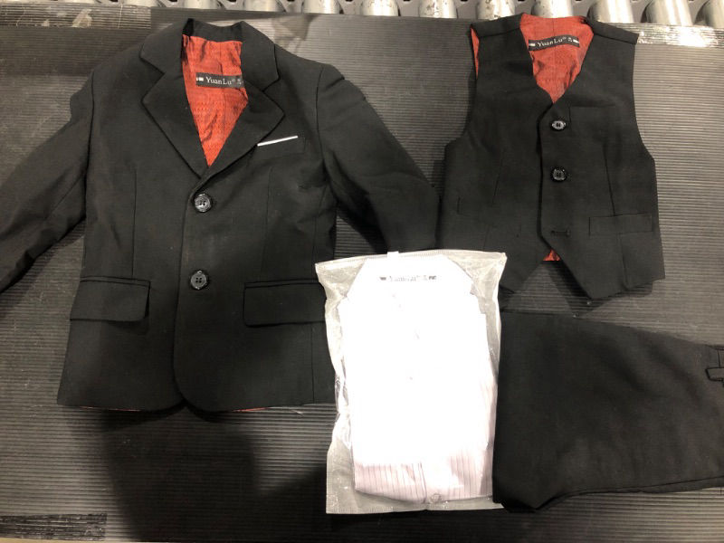 Photo 2 of [ Size 2T] YuanLu 3 Piece Kids Boys' Formal Blazer Vest and Pants Dress Suits Set for Party