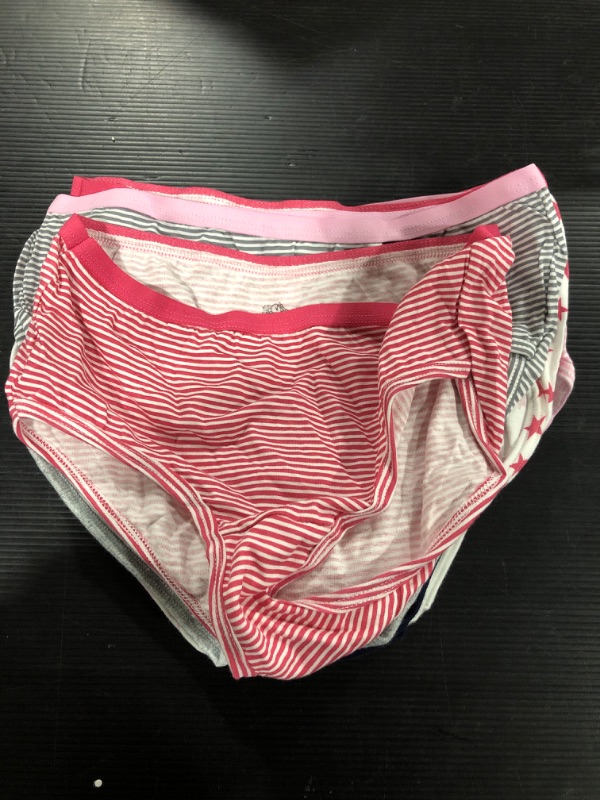 Photo 2 of [Size 14] Fruit of the Loom Girls' Tag Free Cotton Brief Underwear Multipacks Brief - 14 Pack - Pink/Stars/Stripes