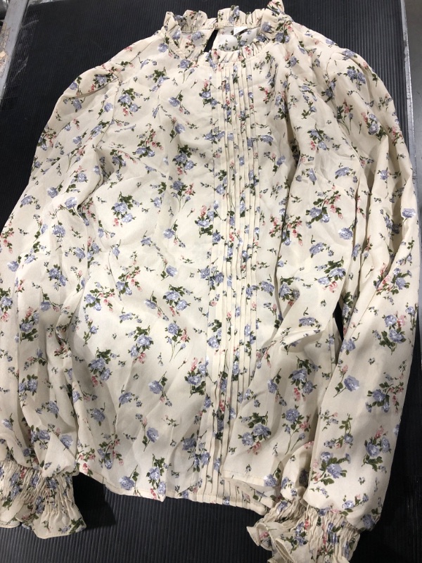 Photo 1 of [Size Xl] Ladies Long Sleeve Floral Blouse