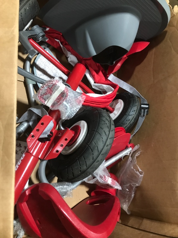 Photo 2 of Radio Flyer Ultimate All-Terrain Stroll 'N Trike, Kids and Toddler Tricycle, Red Toddler Bike, For Ages 9 Months - 5 Years Air Tire Ultimate