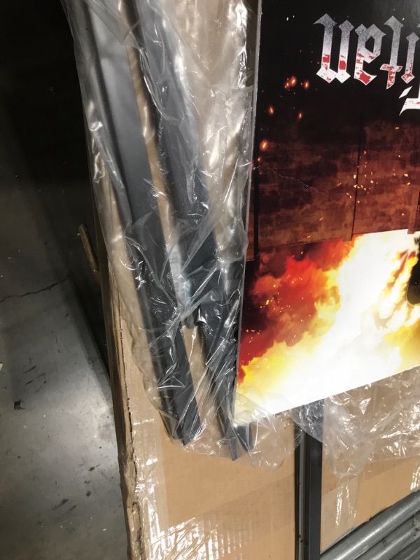 Photo 1 of Trends International Attack on Titan - Fire Wall Poster, 22.375" x 34", Black Framed Version 22.375" x 34" Black Framed Version