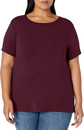 Photo 1 of Amazon Essentials Women's Short-Sleeve Crewneck T-Shirt, size S.