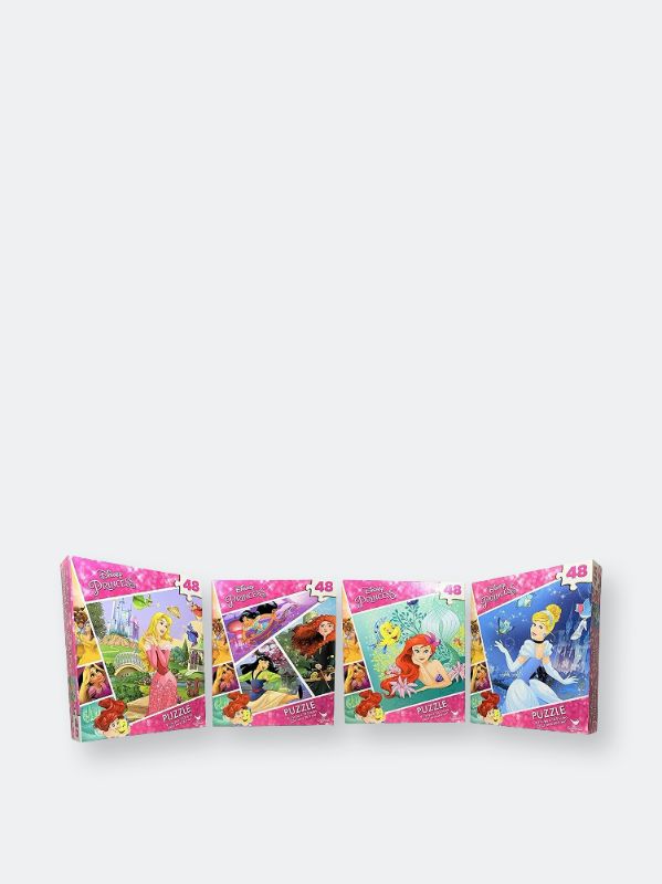 Photo 1 of Disney Princess 4-Pack Puzzle Combo - 48 Pieces Each