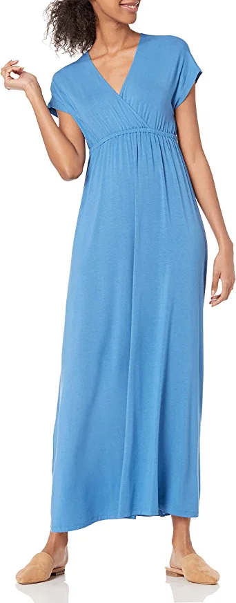 Photo 1 of Amazon Essentials Women's Waisted Maxi Dress (Medium)
