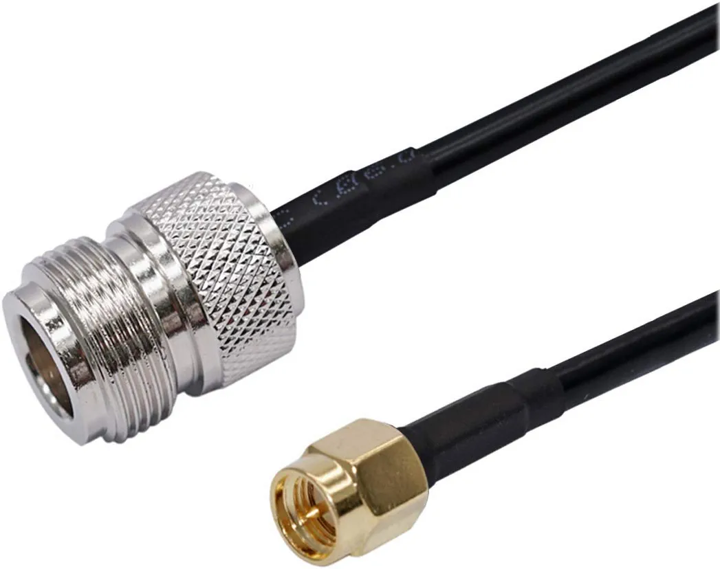 Photo 1 of 100CM / 3.3ft RF Low-Loss Coaxial Extension Cable (50 Ohm) N Female to SMA Male Connector Pure Copper Coax Cables for 3G/4G/5G/LTE/ADS-B/Ham/GPS/WiFi/RF Radio to Antenna
