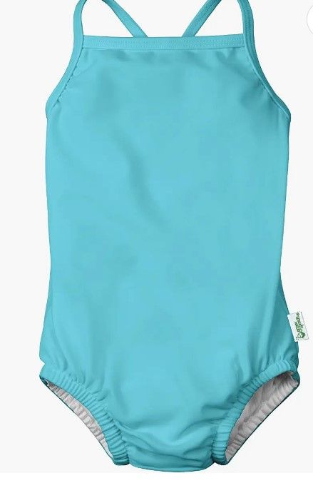 Photo 1 of i play. by Green Sprouts Girls' One-Piece Swimsuit with Built in Reusable Swim Diaper
4T 