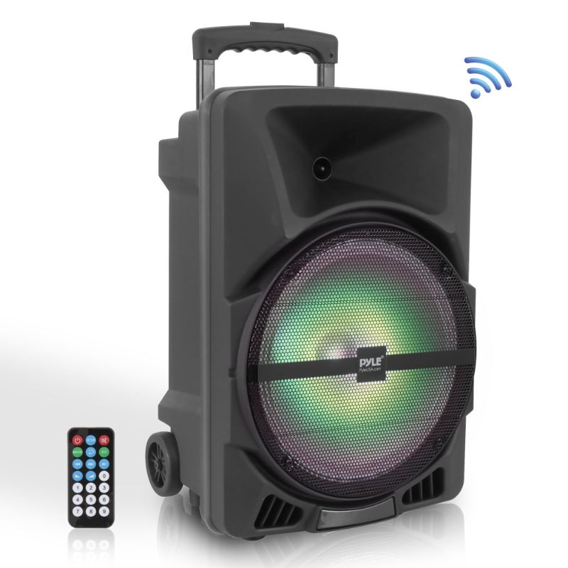 Photo 1 of Pyle PPHP1244B 12" 800W Indoor/Outdoor Speaker with Flashing LED Lights
