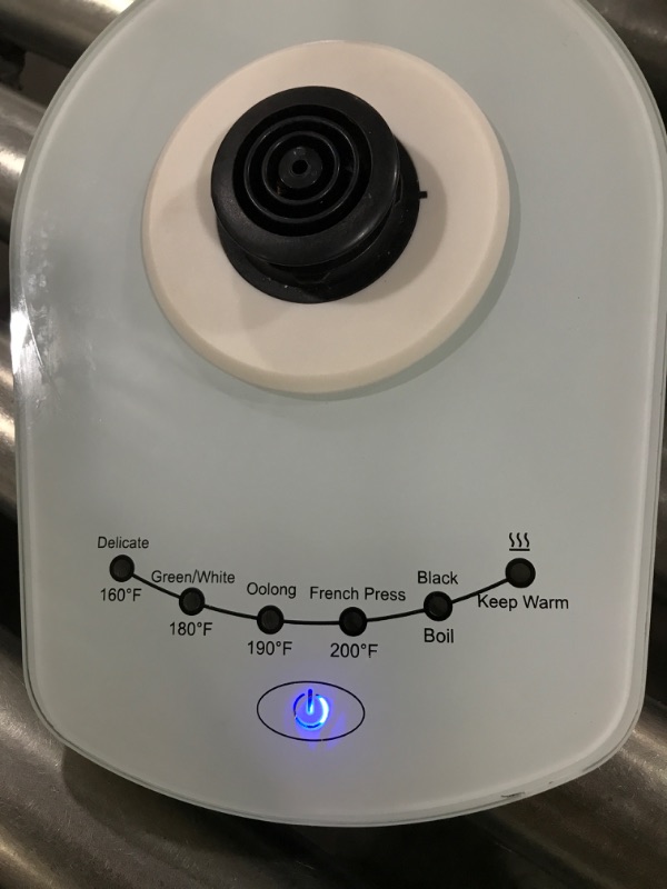 Photo 4 of BELLA 1.8 Liter Temperature Control Electric Ceramic Kettle with Digital Touch Interface, Automatic Shut Off & Detatchable Swivel Base, White Marble 1.8 LITER White Marble