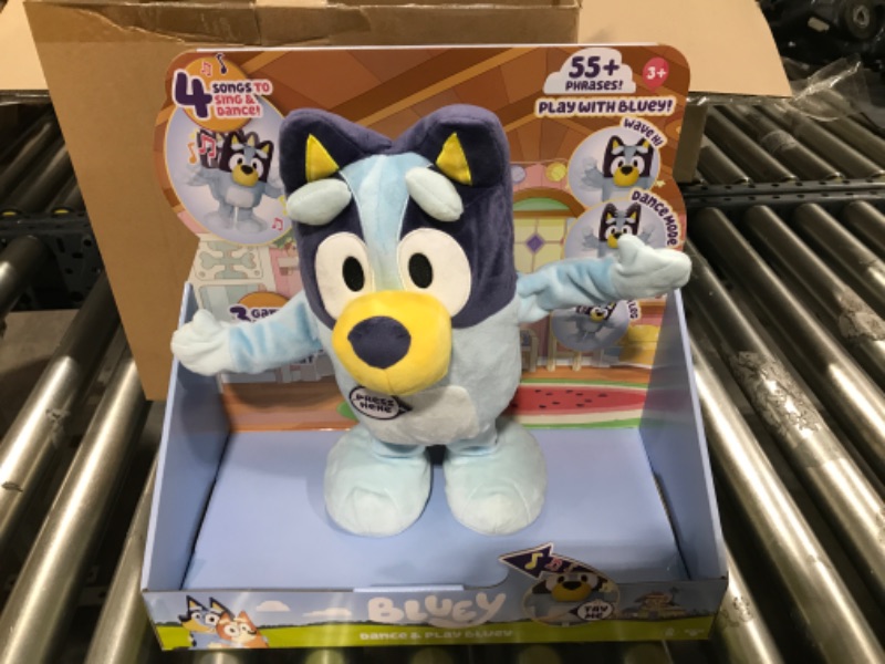 Photo 2 of Bluey Dance and Play 14" Animated Plush | Over 55 Phrases and Songs, Multicolor