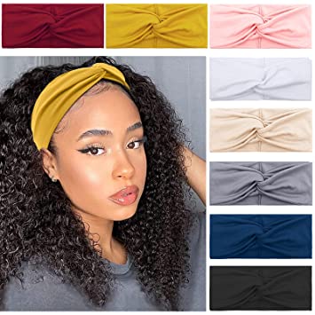 Photo 1 of AKTVSHOW Headbands for Women Fashion Knotted Headbands Non Slip - Soft Elastic Hair Bands for Teen Girls for Short Hair Long Hair Cute Women Hair Accessories
