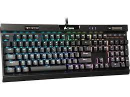 Photo 1 of CORSAIR K70 RGB MK.2 Mechanical Gaming Keyboard - USB Passthrough & Media Controls - Tactile & Clicky - Cherry MX Blue - RGB LED Backlit, CH-9109011-NA K70 MK.2 Cherry Blue- Clicky Black