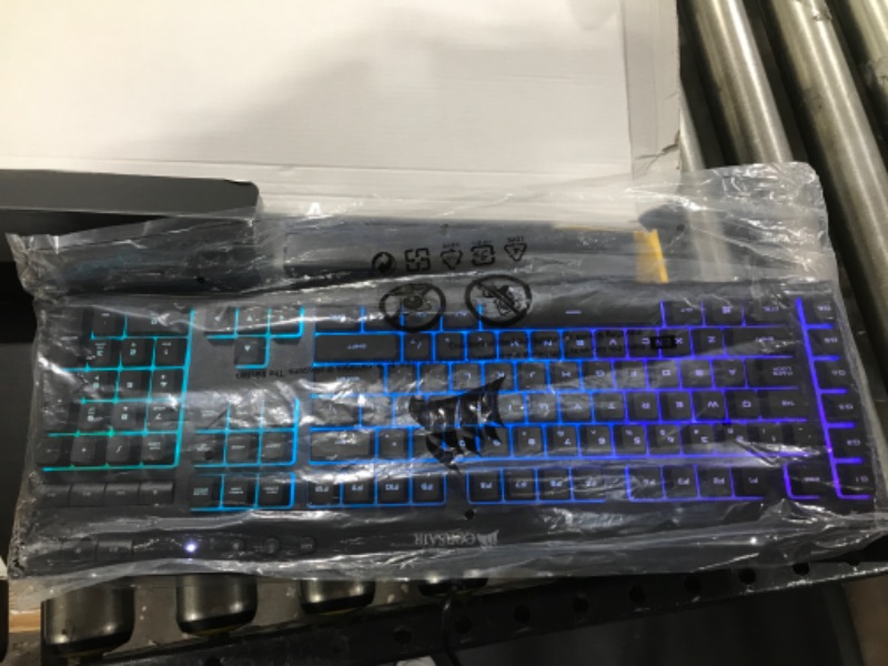 Photo 2 of CORSAIR K70 RGB MK.2 Mechanical Gaming Keyboard - USB Passthrough & Media Controls - Tactile & Clicky - Cherry MX Blue - RGB LED Backlit, CH-9109011-NA K70 MK.2 Cherry Blue- Clicky Black