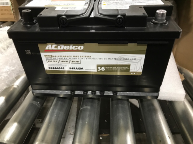 Photo 2 of ACDelco Gold 94RAGM 36 Month Warranty AGM BCI Group 94R Battery