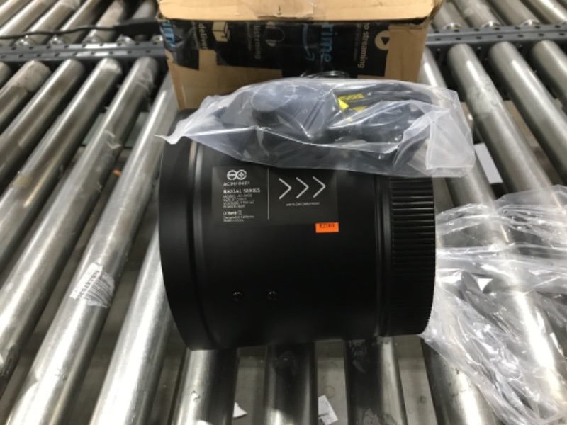 Photo 2 of AC Infinity RAXIAL S8, Inline Booster Duct Fan 8” with Speed Controller - Low Noise Inline HVAC Blower Can Fan for Basements, Bathrooms, Kitchens, Workshops