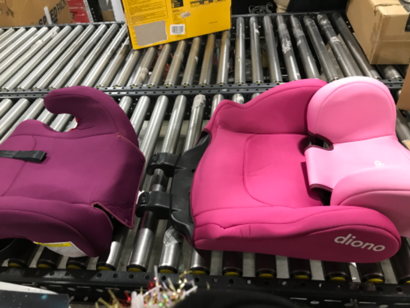 Photo 2 of Diono Cambria 2 XL 2022, Dual Latch Connectors, 2-in-1 Belt Positioning Booster Seat, High-Back to Backless Booster with Space and Room to Grow, 8 Years 1 Booster Seat, Pink NEW! Pink