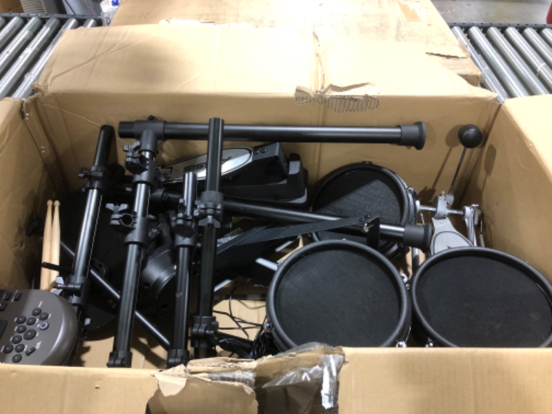 Photo 2 of Alesis Drums Nitro Mesh Kit - Electric Drum Set with USB MIDI Connectivity, Mesh Drum Pads, Kick Pedal and Rubber Kick Drum, 40 Kits and 385 Sounds