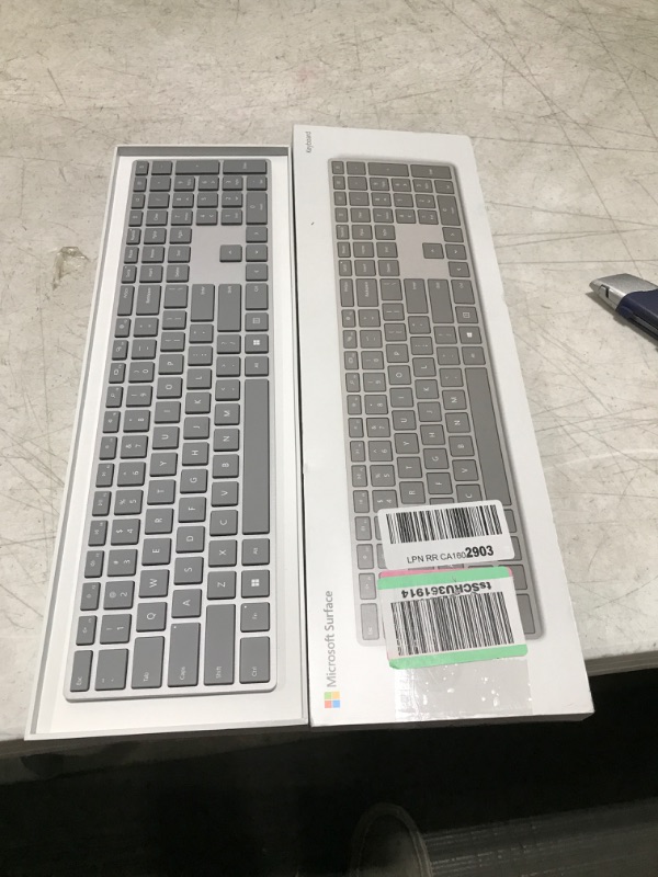 Photo 2 of Microsoft Surface Keyboard, WS2-00025, Silver