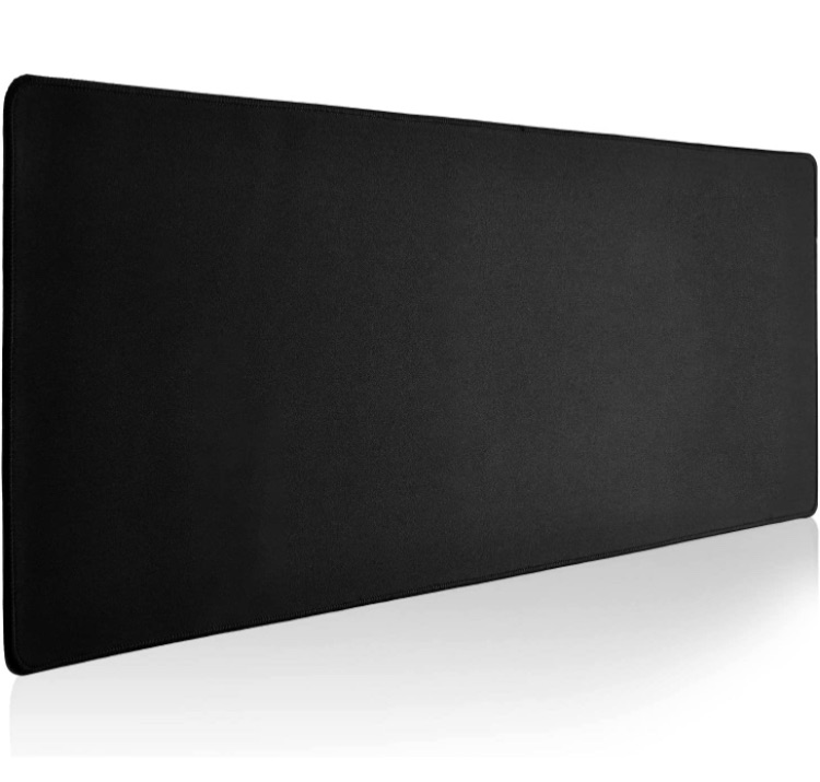 Photo 1 of Reniteco Large Gaming Mouse Pad with Durable Stitched Edges?Non-Slip Rubber Base?Big Computer Keyboard Mouse Mat Desk Pad for Home Office Gaming Work, 31.5"x11.8"x0.12"in, Black