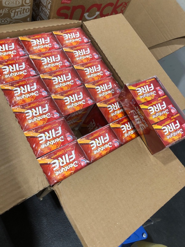 Photo 2 of 18 DISPLAYS OF Dentyne Fire Spicy Cinnamon Sugar Free Gum, Pack of 9 (144 Total Pieces) *EXPIRES DEC 2023*