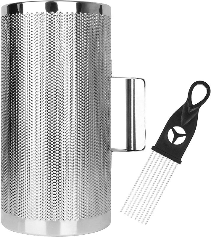 Photo 1 of 12" x 6" Stainless Steel Guiro Instrument Latin Percussion Metal Guiro Shaker with Scraper Percussion Instrument, damaged box