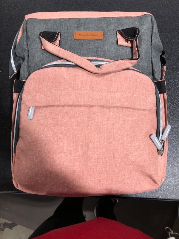 Photo 1 of Diaper changing bag with changing station, lots of zippers and pockets