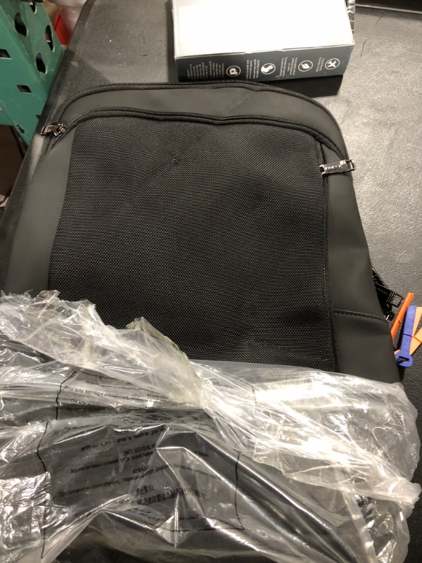 Photo 2 of BOPAI 15 inch Super Slim Laptop Backpack Men Anti Theft Backpack Waterproof College Backpack Travel Laptop Backpack for Men Business Laptop Backpack Casual Daypack for Men Black1-15 Inch